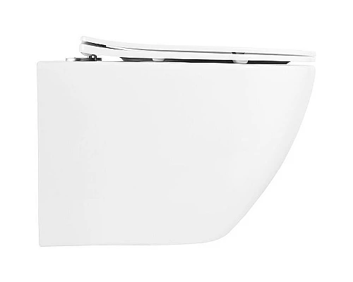 Купить Комплект унитаза BelBagno Uno BB3105CHR/SC с инсталляцией Berges Wasserhaus Novum D5 040235 с сиденьем Микролифт и Черной матовой клавишей смыва в магазине сантехники Santeh-Crystal.ru