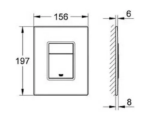 Комплект унитаза BelBagno Uno BB3105CHR/SC с инсталляцией Grohe Rapid SL 38811KF0 с сиденьем Микролифт и Черной матовой клавишей смыва