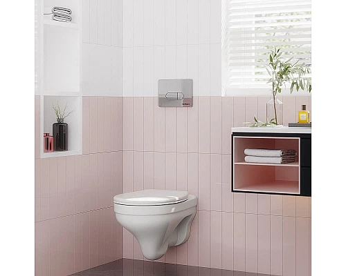 Купить Унитаз Berges Albit S Rimless 082147 подвесной с сиденьем Микролифт в магазине сантехники Santeh-Crystal.ru