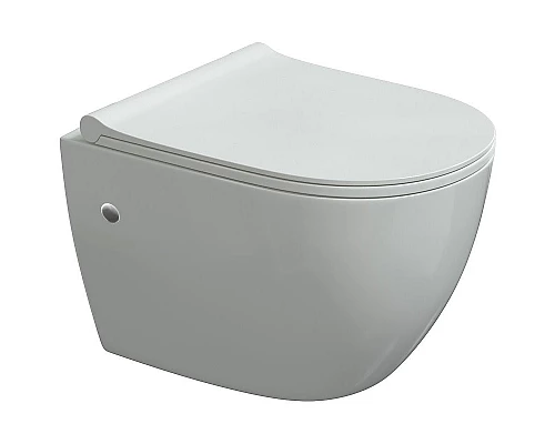 Заказать Комплект унитаза с инсталляцией Berges Atom 042447 с сиденьем Микролифт и клавишей смыва Хром глянцевый в магазине сантехники Santeh-Crystal.ru