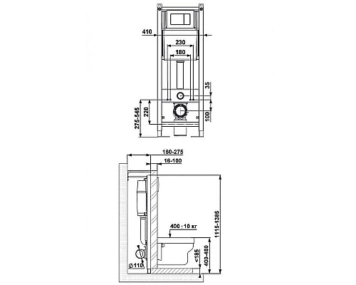 Заказать Комплект унитаза с инсталляцией Berges Atom 042447 с сиденьем Микролифт и клавишей смыва Хром глянцевый в магазине сантехники Santeh-Crystal.ru