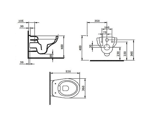 Заказать Комплект унитаза с инсталляцией Berges Atom 042435 с сиденьем Микролифт и Белой клавишей смыва в магазине сантехники Santeh-Crystal.ru