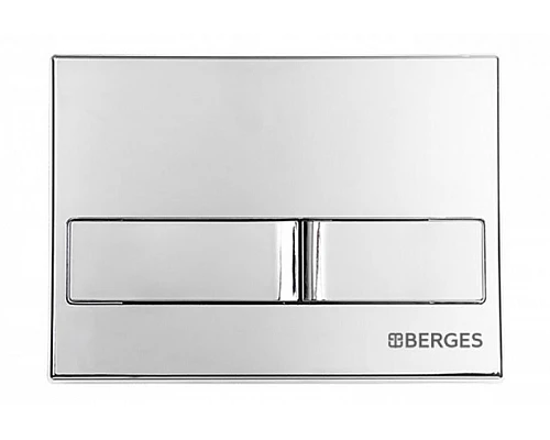 Заказать Комплект унитаза с инсталляцией Berges Ego Rimless 047213 с сиденьем Микролифт и клавишей смыва Хром в магазине сантехники Santeh-Crystal.ru
