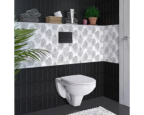 Заказать Комплект унитаза Berges Gamma 081105 с инсталляцией Berges Novum L3 040213 с сиденьем Микролифт и клавишей смыва Хром в магазине сантехники Santeh-Crystal.ru