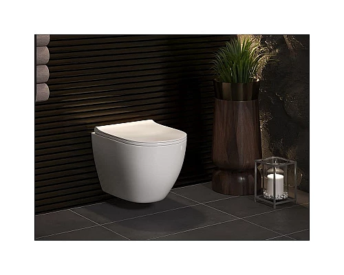 Приобрести Комплект унитаза с инсталляцией Berges Novum 043262 с сиденьем Микролифт и Белой Хром глянец клавишей смыва в магазине сантехники Santeh-Crystal.ru