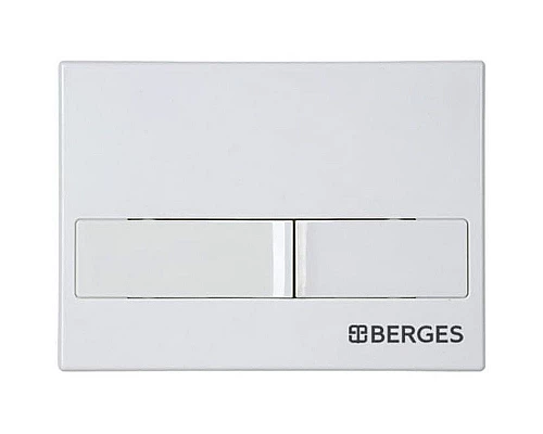 Приобрести Комплект унитаза с инсталляцией Berges Novum Rimless 043266 с сиденьем Микролифт и Белой клавишей смыва в магазине сантехники Santeh-Crystal.ru