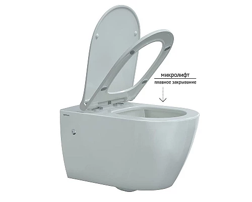 Приобрести Комплект унитаза с инсталляцией Berges Novum Rimless 043266 с сиденьем Микролифт и Белой клавишей смыва в магазине сантехники Santeh-Crystal.ru