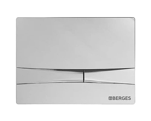 Приобрести Комплект унитаза с инсталляцией Berges Novum Rimless 043269 с сиденьем Микролифт и клавишей смыва Хром глянец в магазине сантехники Santeh-Crystal.ru