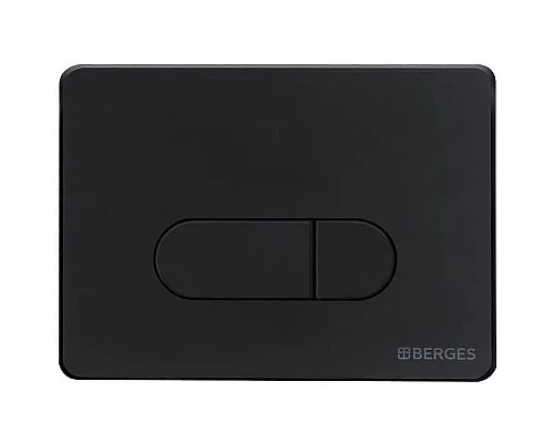 Заказать Комплект унитаза с инсталляцией Berges Novum 042418 с сиденьем Микролифт и Черной клавишей смыва в магазине сантехники Santeh-Crystal.ru