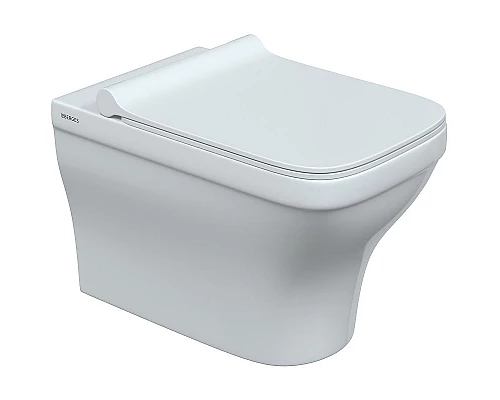 Купить Комплект унитаза с инсталляцией Berges Novum 042454 с сиденьем Микролифт и Черной глянцевой клавишей смыва в магазине сантехники Santeh-Crystal.ru