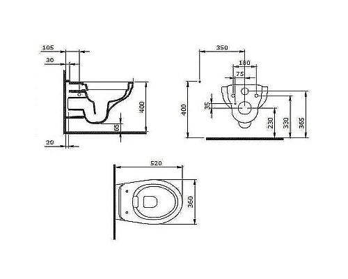 Приобрести Комплект унитаза с инсталляцией Berges Novum 042440 с сиденьем Микролифт и Черной клавишей смыва в магазине сантехники Santeh-Crystal.ru