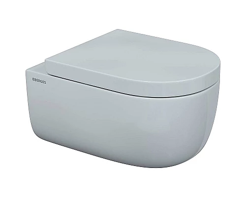 Заказать Комплект унитаза с инсталляцией Berges Novum 043204 с сиденьем Микролифт и Черной SoftTouch клавишей смыва в магазине сантехники Santeh-Crystal.ru