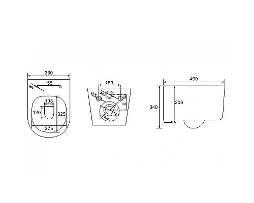 Приобрести Комплект унитаза с инсталляцией Berges Novum 043237 с сиденьем Микролифт и клавишей смыва Хром глянцевый в магазине сантехники Santeh-Crystal.ru