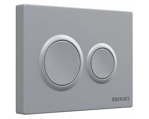 Купить Комплект унитаза с инсталляцией Berges Novum 043240 с сиденьем Микролифт и клавишей смыва Хром матовый в магазине сантехники Santeh-Crystal.ru