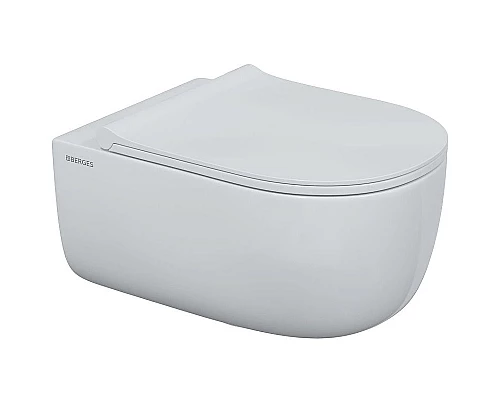 Купить Комплект унитаза с инсталляцией Berges Novum 043302 с сиденьем Микролифт и клавишей смыва Хром глянец в магазине сантехники Santeh-Crystal.ru
