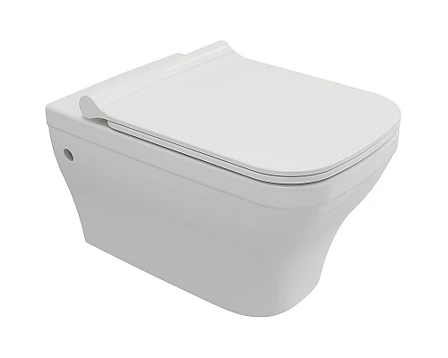 Купить Унитаз Berges Strati 082132 подвесной с сиденьем Микролифт в магазине сантехники Santeh-Crystal.ru