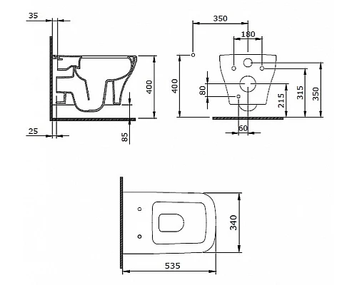 Купить Унитаз Berges Strati 082132 подвесной с сиденьем Микролифт в магазине сантехники Santeh-Crystal.ru