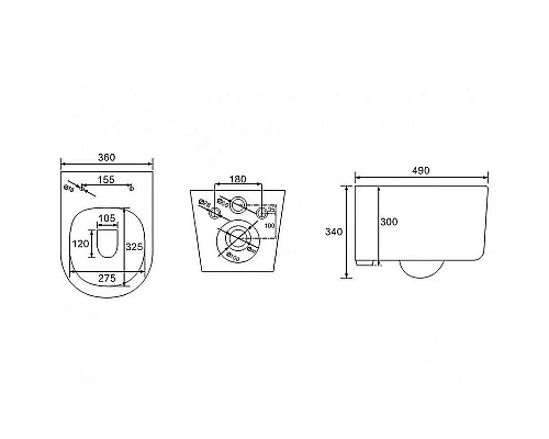 Заказать Унитаз Berges Ventas Rimless 082135 подвесной с сиденьем Микролифт в магазине сантехники Santeh-Crystal.ru