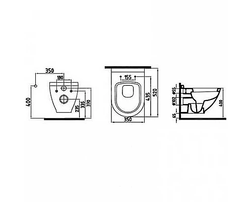 Заказать Унитаз Bien Harmony HRKA052N1VP0B7000 подвесной Черный матовый с сиденьем Микролифт в магазине сантехники Santeh-Crystal.ru