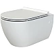 Купить Унитаз Boheme Bianca 963 подвесной Белый матовый с сиденьем Микролифт в магазине сантехники Santeh-Crystal.ru