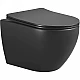 Купить Унитаз Boheme Nero 961/2 подвесной Черный матовый без сиденья в магазине сантехники Santeh-Crystal.ru