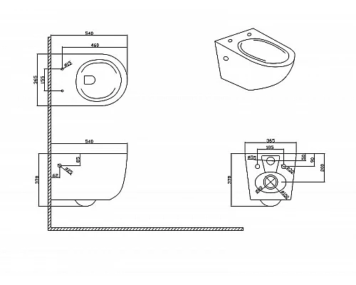 Купить Унитаз Bravat Gina C21172UW-ENG подвесной с сиденьем Микролифт в магазине сантехники Santeh-Crystal.ru
