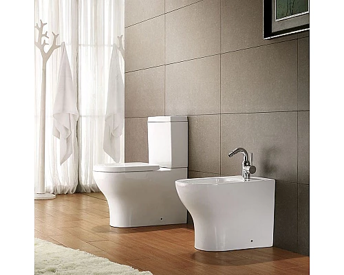 Заказать Унитаз компакт Bravat Rael CX01016UW-PA без бачка, с сиденьем Микролифт в магазине сантехники Santeh-Crystal.ru