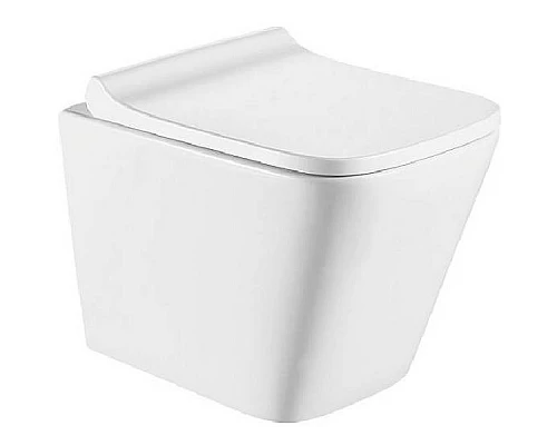 Заказать Унитаз CeramaLux 5171MW подвесной Белый матовый с сиденьем Микролифт в магазине сантехники Santeh-Crystal.ru
