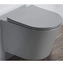 Унитаз CeramaLux B2330-3MH подвесной Серый матовый с сиденьем Микролифт