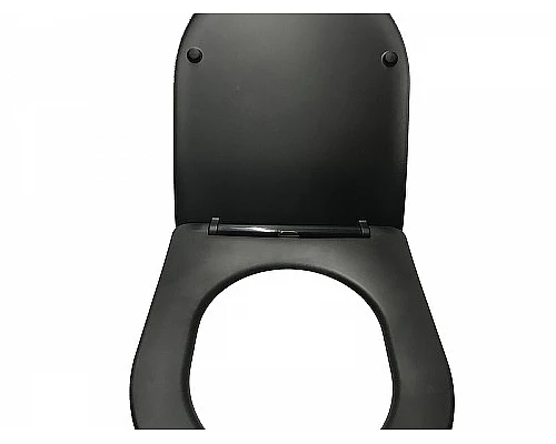 Приобрести Унитаз CeramaLux B2330-1MB подвесной Черный матовый с сиденьем Микролифт в магазине сантехники Santeh-Crystal.ru