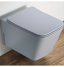 Унитаз CeramaLux 5170MHL подвесной Голубой матовый с сиденьем Микролифт