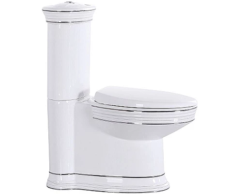 Заказать Унитаз компакт CeramaLux Lux Classic 1409 с бачком и сиденьем Микролифт в магазине сантехники Santeh-Crystal.ru