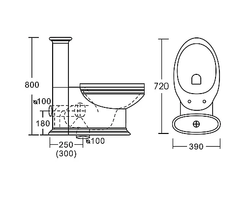 Заказать Унитаз компакт CeramaLux Lux Classic 1409 с бачком и сиденьем Микролифт в магазине сантехники Santeh-Crystal.ru
