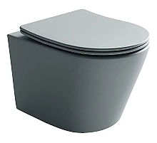 Унитаз Ceramica Nova Balearica CN6000MH подвесной Антрацит матовый с сиденьем Микролифт