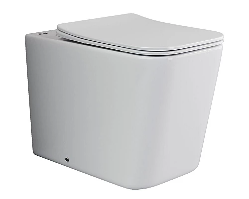 Заказать Унитаз Ceramica Nova Cubic CN1809 приставной с сиденьем Микролифт в магазине сантехники Santeh-Crystal.ru