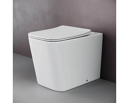 Заказать Унитаз Ceramica Nova Cubic CN1809 приставной с сиденьем Микролифт в магазине сантехники Santeh-Crystal.ru