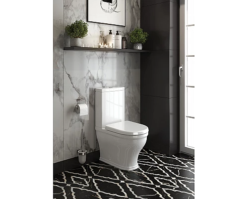 Унитаз компакт Cezares Giubileo CZR-165-CPR/CZR-6045-SC с бачком с сиденьем Микролифт