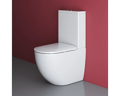 Унитаз компакт Cezares Stylus CZR-152-CPR/CZR-GN-SC без бачка с сиденьем Микролифт