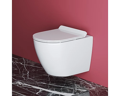 Унитаз Cezares Stylus CZR-513-TH-R/CZR-2011-SC подвесной с сиденьем Микролифт