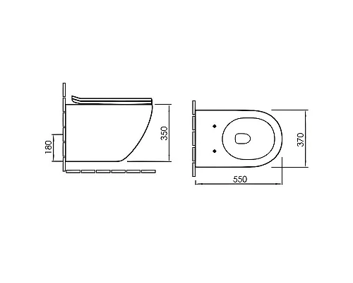 Приобрести Унитаз Comforty 104 00-00007789 подвесной с сиденьем Микролифт в магазине сантехники Santeh-Crystal.ru