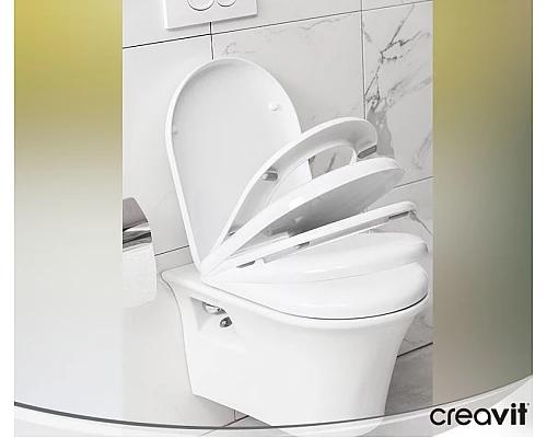 Приобрести Унитаз Creavit MO320-11CB00E-0000 подвесной Белый без сиденья в магазине сантехники Santeh-Crystal.ru