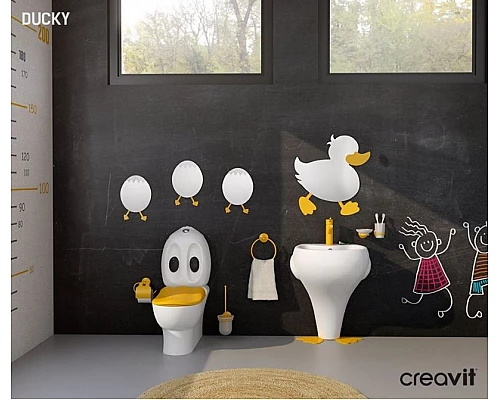 Заказать Унитаз биде Creavit Ducky DC360-00CB00E-0000 детский Белый без бачка и сиденья в магазине сантехники Santeh-Crystal.ru