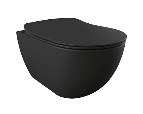 Приобрести Унитаз биде Creavit Free FE320-00SM00E-0000 подвесной Черный матовый без сиденья в магазине сантехники Santeh-Crystal.ru