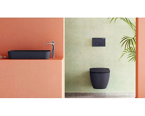 Приобрести Унитаз биде Creavit Free FE320-00SM00E-0000 подвесной Черный матовый без сиденья в магазине сантехники Santeh-Crystal.ru