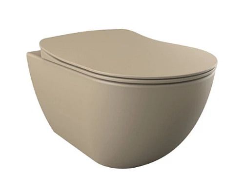 Заказать Унитаз Creavit Free FE322-11CM00E-0000 подвесной Капучино матовый без сиденья в магазине сантехники Santeh-Crystal.ru