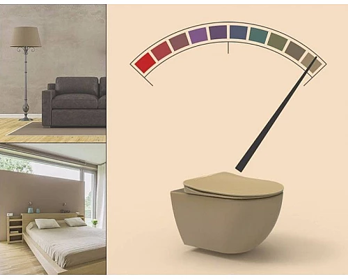 Заказать Унитаз Creavit Free FE322-11CM00E-0000 подвесной Капучино матовый без сиденья в магазине сантехники Santeh-Crystal.ru