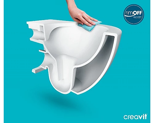 Купить Комплект унитаза Creavit Free FE322-11CB00E-0000+KC0103.03.0000E с сиденьем Микролифт и инсталляцией Alcaplast Sadroмodul AM101/1120-0001+M678 с Черной матовой клавишей смыва в магазине сантехники Santeh-Crystal.ru