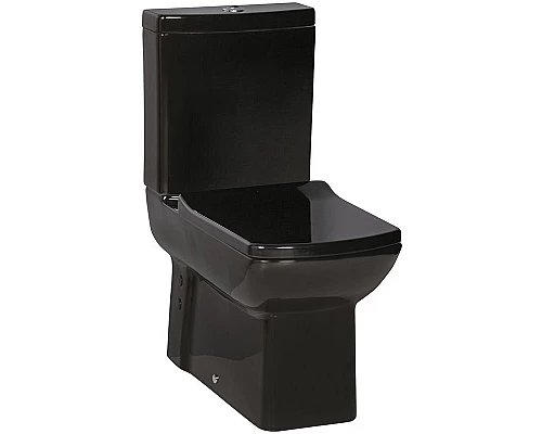 Приобрести Унитаз компакт Creavit Lara LR360-11SI00E-0000 Черный без бачка и сиденья в магазине сантехники Santeh-Crystal.ru