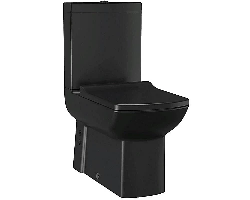 Заказать Унитаз компакт Creavit Lara LR360-11SM00E-0000 Черный матовый без бачка и сиденья в магазине сантехники Santeh-Crystal.ru