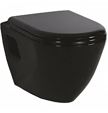 Унитаз Creavit Terra TP325-11SI00E-0000 подвесной Черный без сиденья